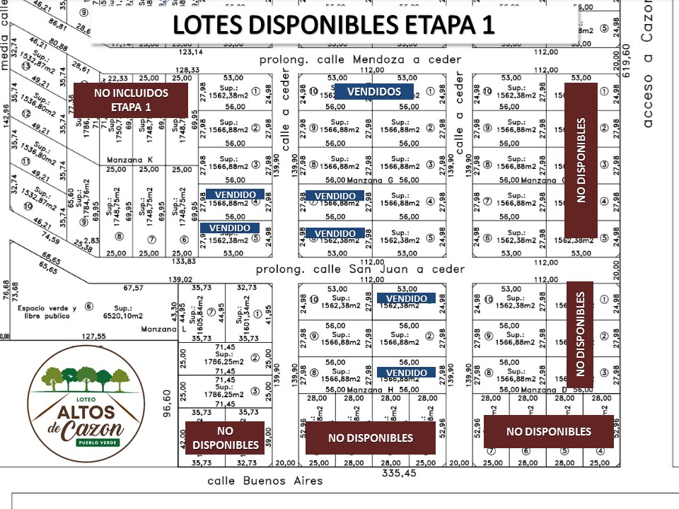 LOTES RURALES EN EL PUEBLO VERDE LA PROV DE BS AS